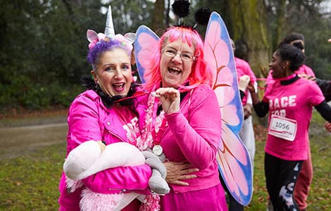 A photo of Race for Life participants.